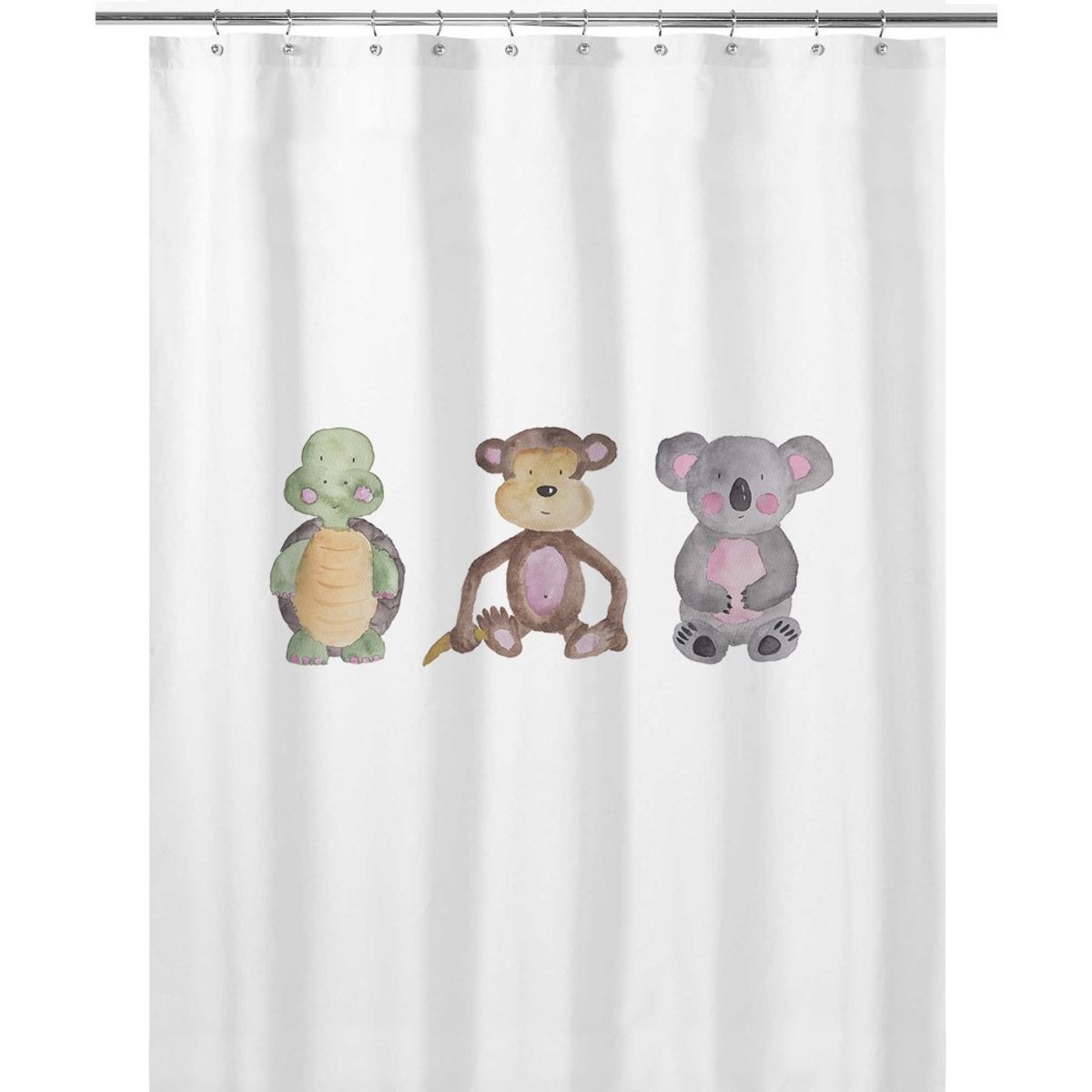 TUYO PRINT - Cortina de Baño Animales Acuarela - Tuyo Print