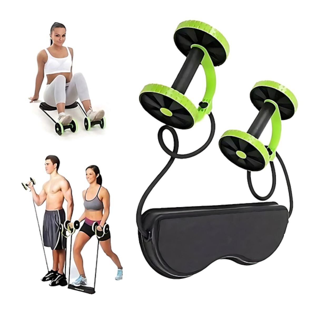 CRUSEC - Rueda Abdominal Banda Elásticas Revoflex