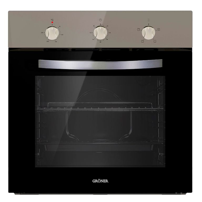 GRONER Horno Eléctrico Empotrable Gröner Inox 4F 60L…