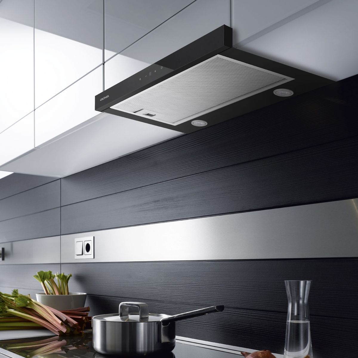 GRONER - Campana Telescópica Groner Black Digital 60cm