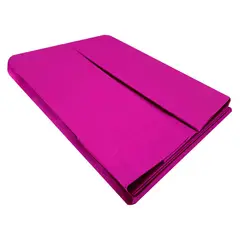VICTORIANAS - Faldón Liso 5 Pliegues Super King Fucsia 200 Hilos