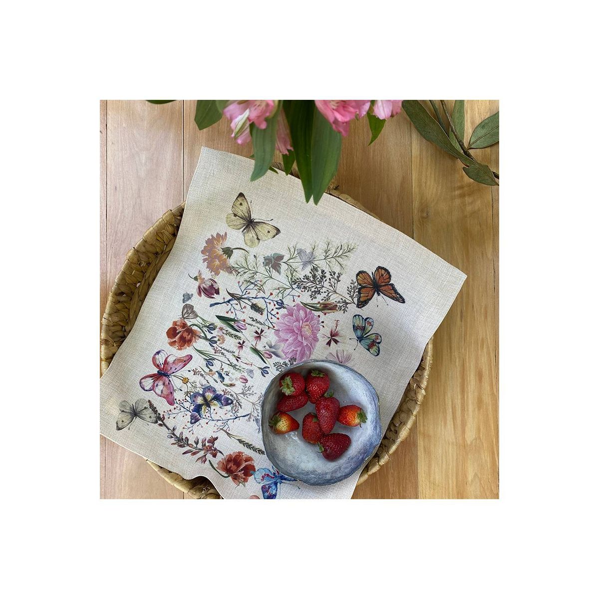 TUYO PRINT - Set Individuales Linet Natural - Marcela