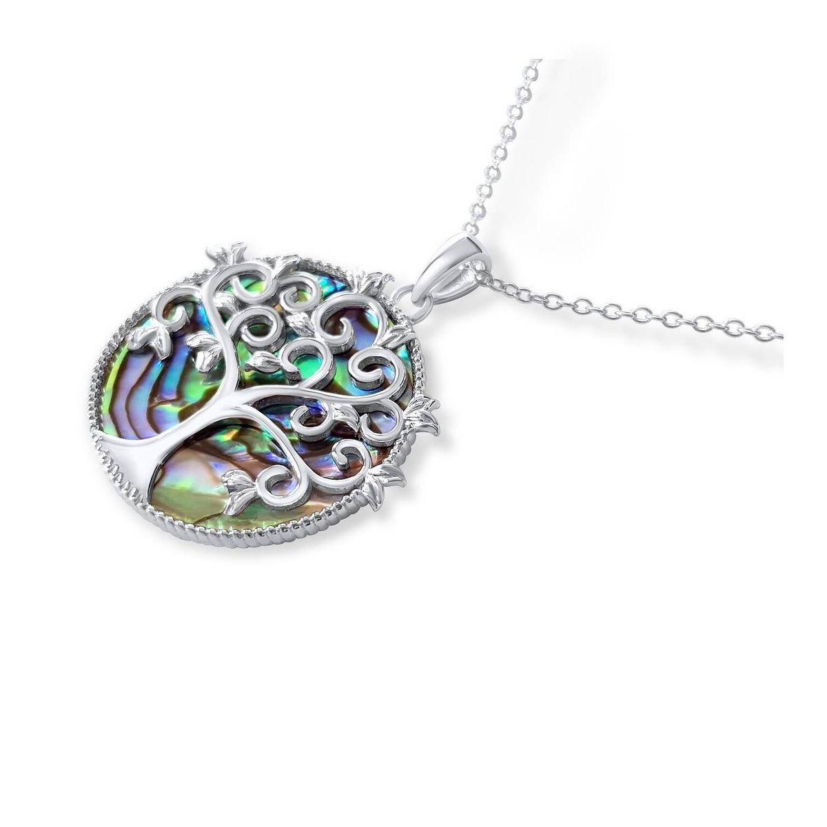 ARANY JOYAS - Collar Plata Árbol De La Vida Con Madre Perla