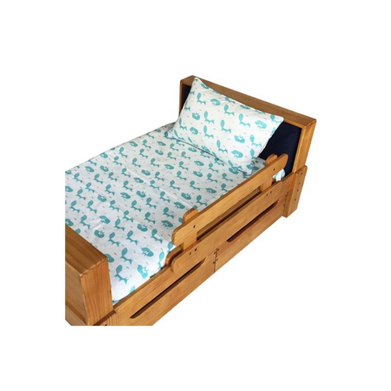 GROWME - Funda - cubrecamas pequeña 120 x 140 cms ZORRO TURQUESA Infantil niños
