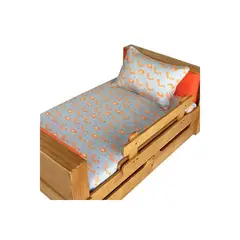 GROWME - Funda - cubrecamas pequeña 120 x 140 cms ZORRO NARANJO Infantil niños