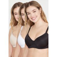 Pack 3X Sosten Dama Microfibra P350024