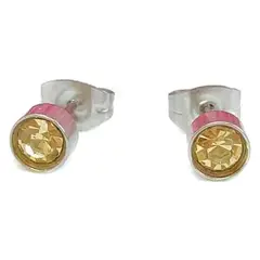 ELBAULDEJUMA - Aros pequeños puntos luz zirconio colores 5 mm hipoalergénicos