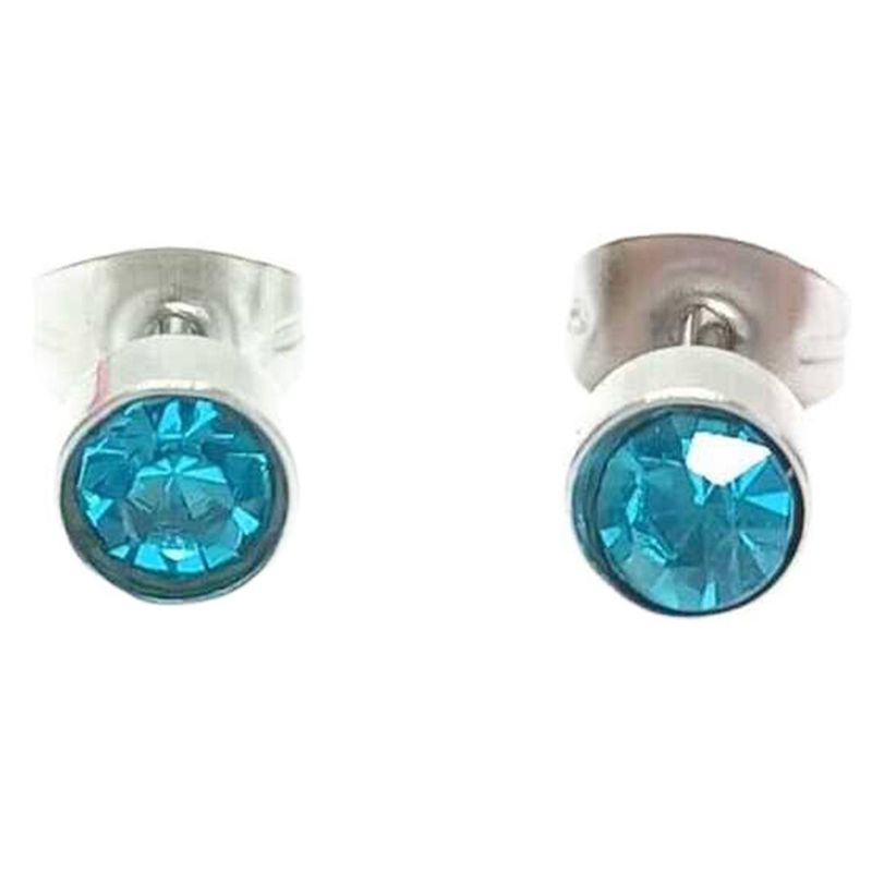 ELBAULDEJUMA - Aros pequeños puntos luz zirconio colores 5 mm hipoalergénicos