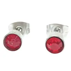 ELBAULDEJUMA - Aros pequeños puntos luz zirconio colores 5 mm hipoalergénicos