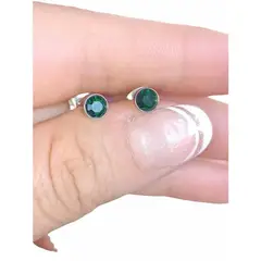 ELBAULDEJUMA - Aros pequeños puntos luz zirconio colores 5 mm hipoalergénicos