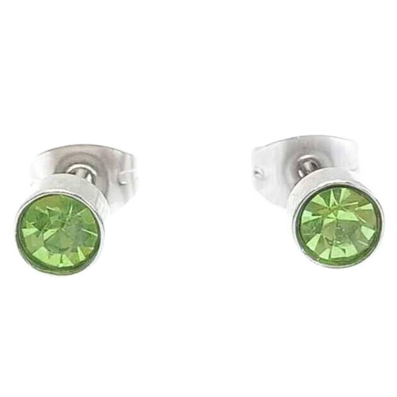 ELBAULDEJUMA - Aros pequeños puntos luz zirconio colores 5 mm hipoalergénicos