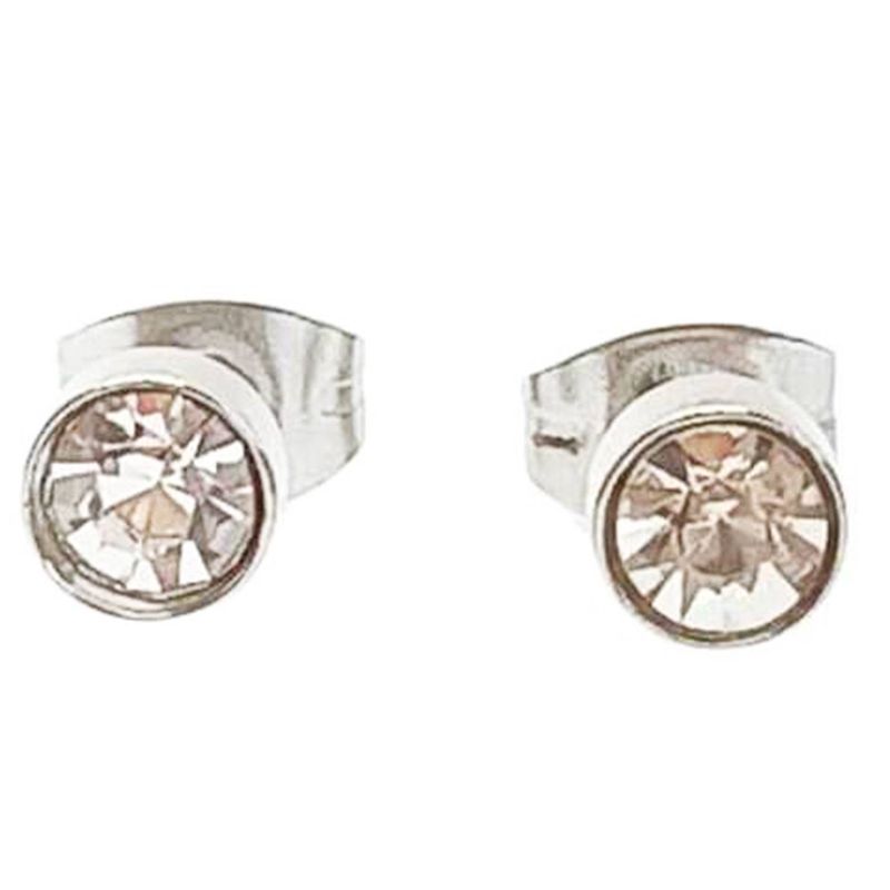 ELBAULDEJUMA - Aros pequeños puntos luz zirconio colores 5 mm hipoalergénicos