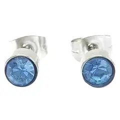ELBAULDEJUMA - Aros pequeños puntos luz zirconio colores 5 mm hipoalergénicos
