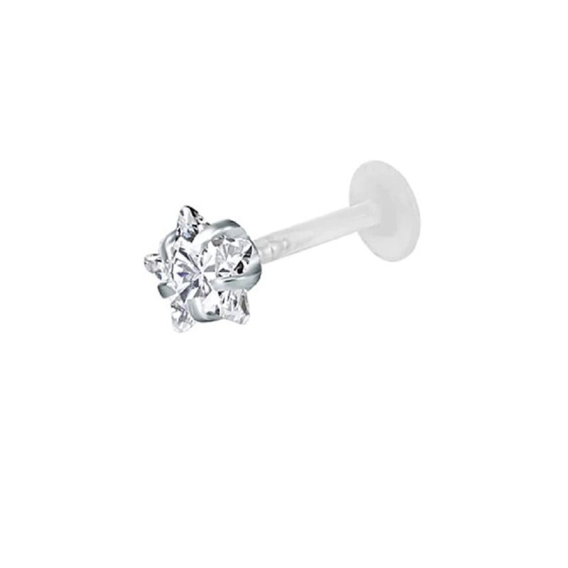 ELBAULDEJUMA - Aro piercing estrella labret monroe boca nariz