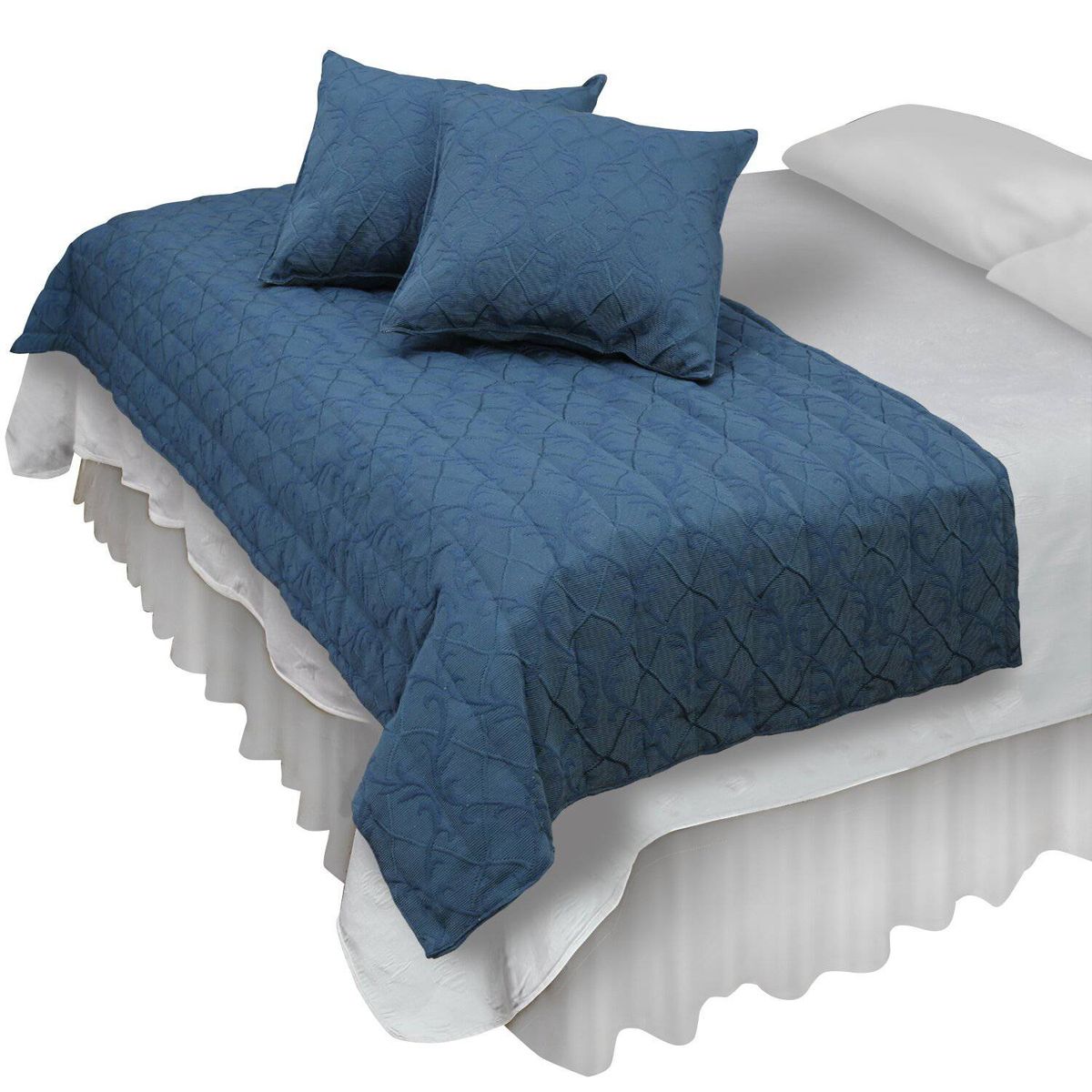 MALLORCA - Piecera Con Fundas Sk Barroco Azul Reversible