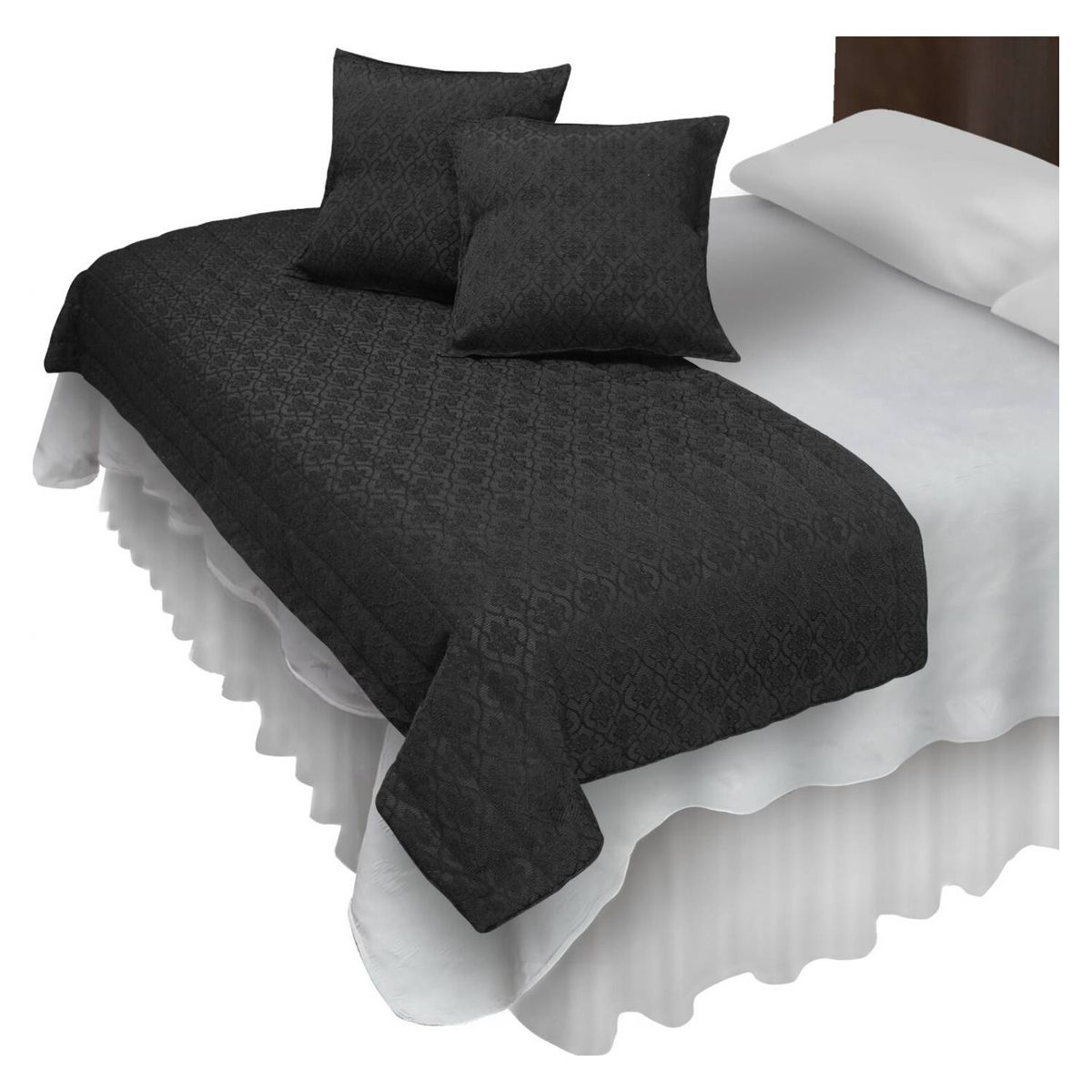 MALLORCA - Piecera Con Fundas Alcazar Black Reversible