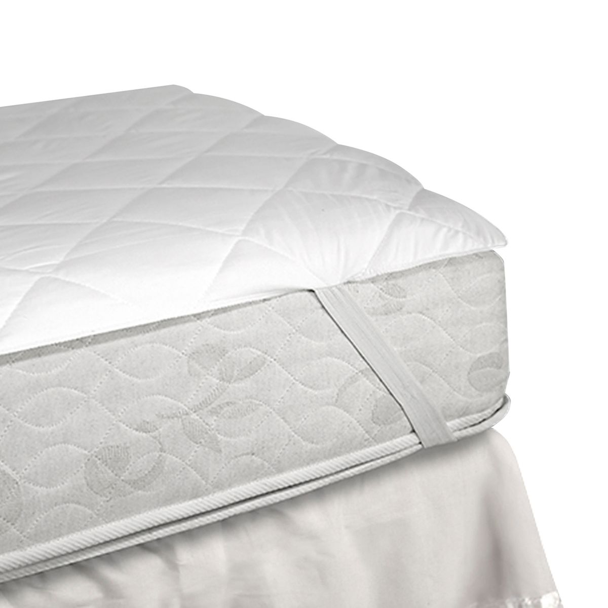 MALLORCA - Cubrecolchón Tradicional 2 Plazas Blanco