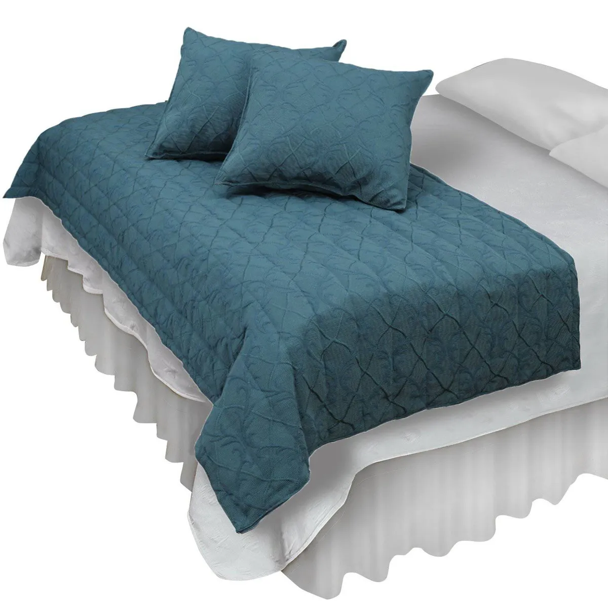 MALLORCA - Piecera Con Fundas Sk Barroco Turquesa Reversible