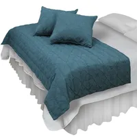 Piecera Con Fundas Sk Barroco Turquesa Reversible