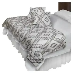 MALLORCA - Piecera Con Fundas Boston Ocre Reversible