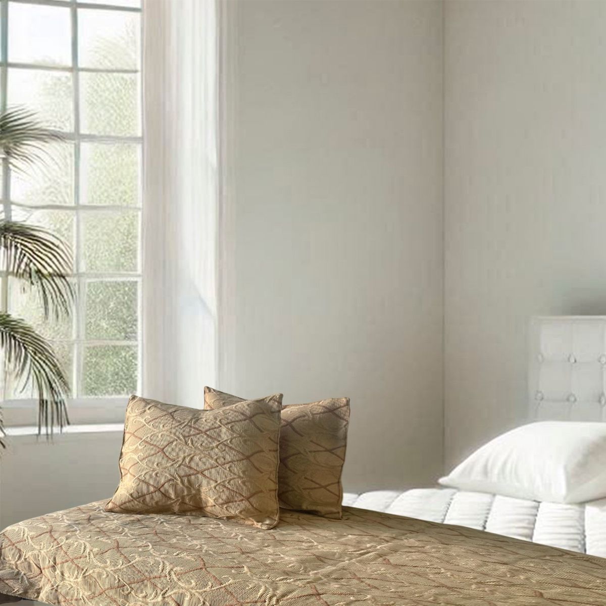 MALLORCA - Piecera Con Fundas Barroco Gold Reversible