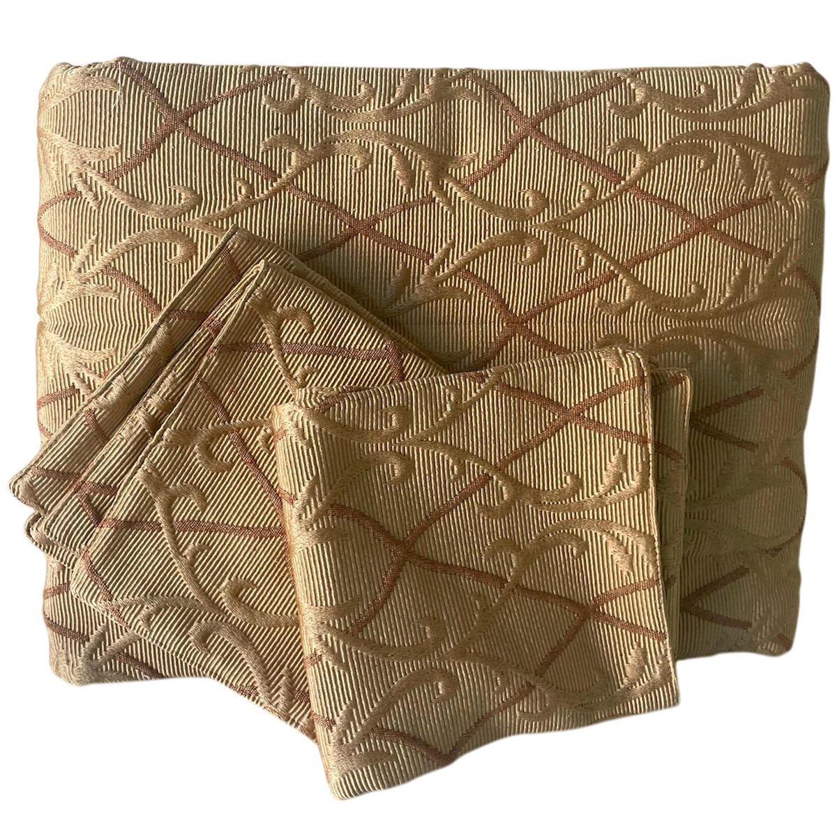 MALLORCA - Piecera Con Fundas Barroco Gold Reversible