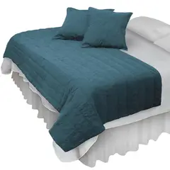 MALLORCA - Piecera Con Fundas Sk Victoriana Turquesa Reversible