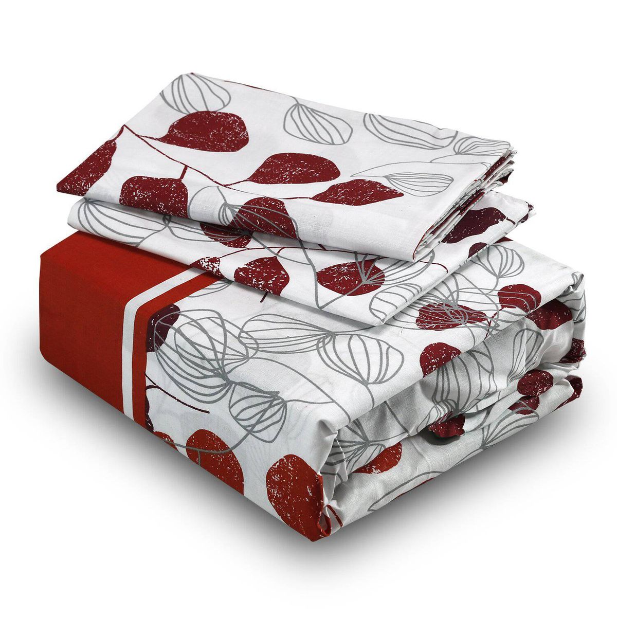 MALLORCA - Juego De Sabanas 144 Hilos King Amanda Terracota