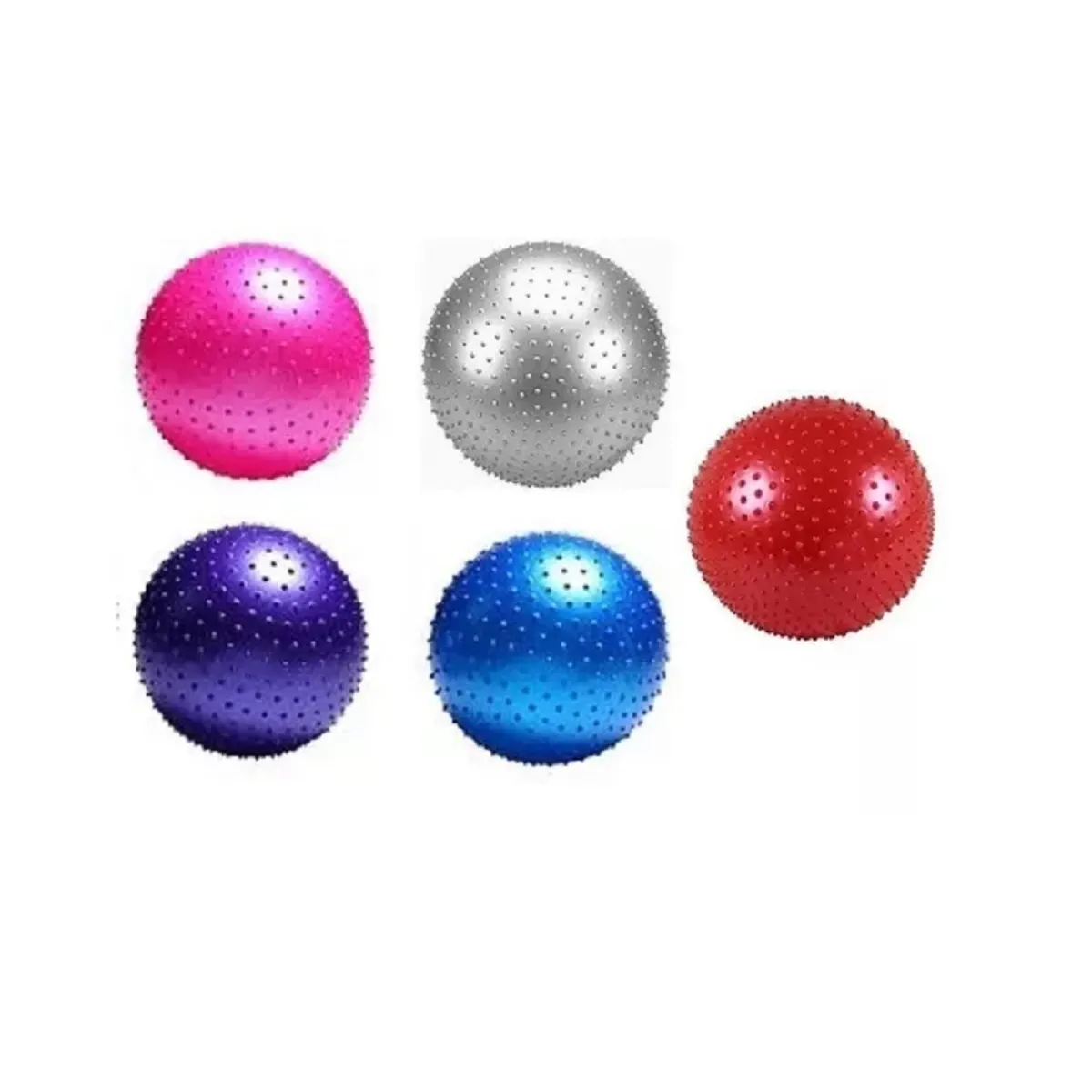 AK SPORT - Pelota de pilates erizo con inflador 65cm Smallbox