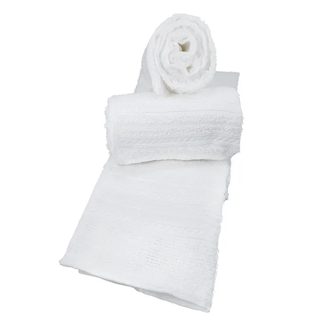 TEKA - Set 3 toallas de Rostro Escala Blanco 40x65 cm - 28O G/M2 - Teka