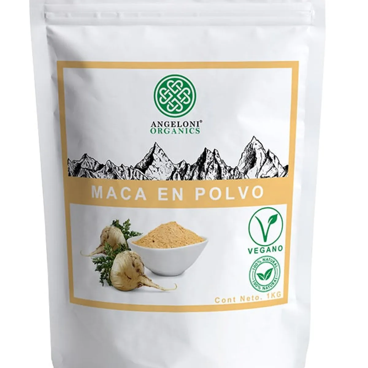 ANGELONI ORGANICS - Maca En Polvo 1Kg Super Alimento