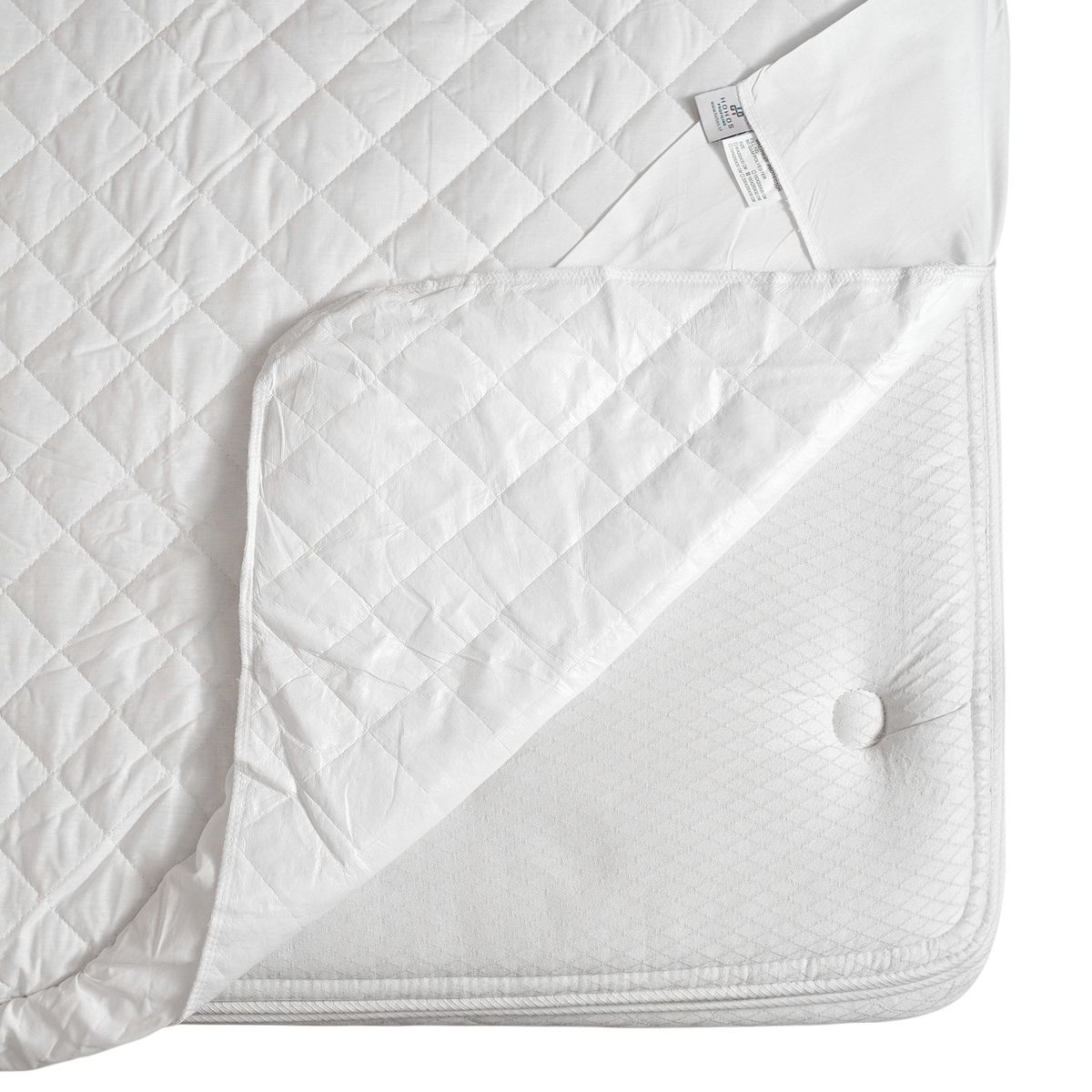 HOHOS CASA - Protector de colchón Super King acolchado e impermeable con fuelle