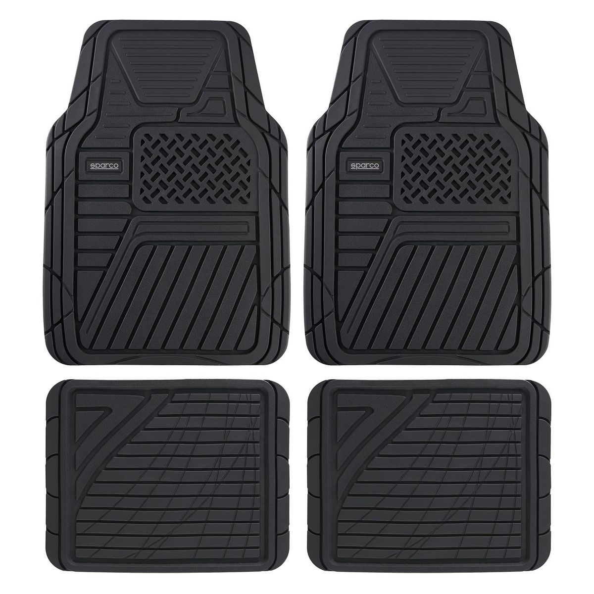 SPARCO - Piso Alfombra Auto Goma Set Sparco