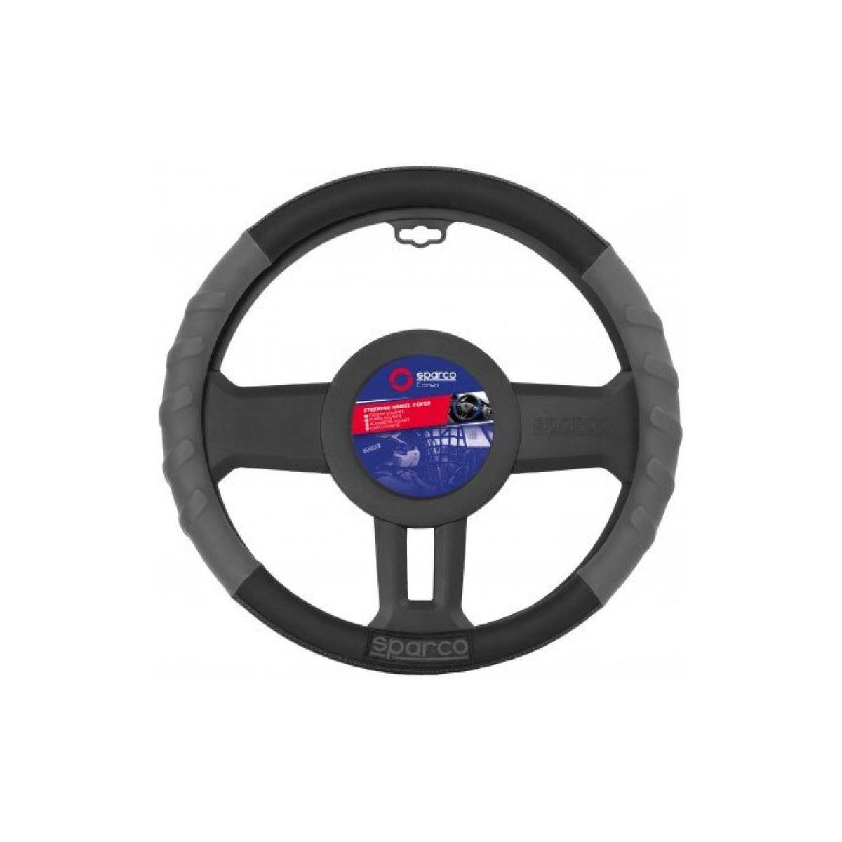 SPARCO - Cubre Volante Auto Sparco Gris Spc1117Gr.
