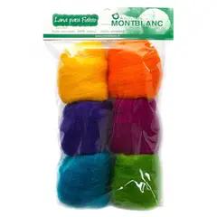 ANILINAS MONTBLANC - Pack 60 Grs Lana Corriedale 28 Micras - Brillantes