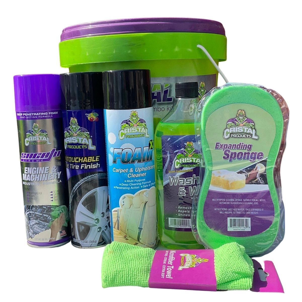 GENERICO - COMBO KIT LIMPIEZA AUTOMOTRIZ