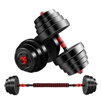 Set de mancuernas y barra 30 kg ajustables