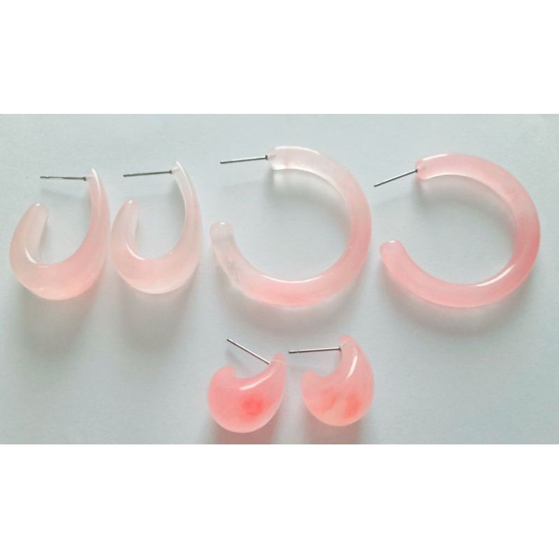 CATHALIFAUDJOYAS - Conjunto aros resina CathalifaudJoyas