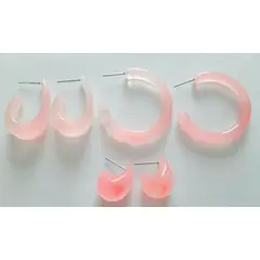 CATHALIFAUDJOYAS - Conjunto aros resina
