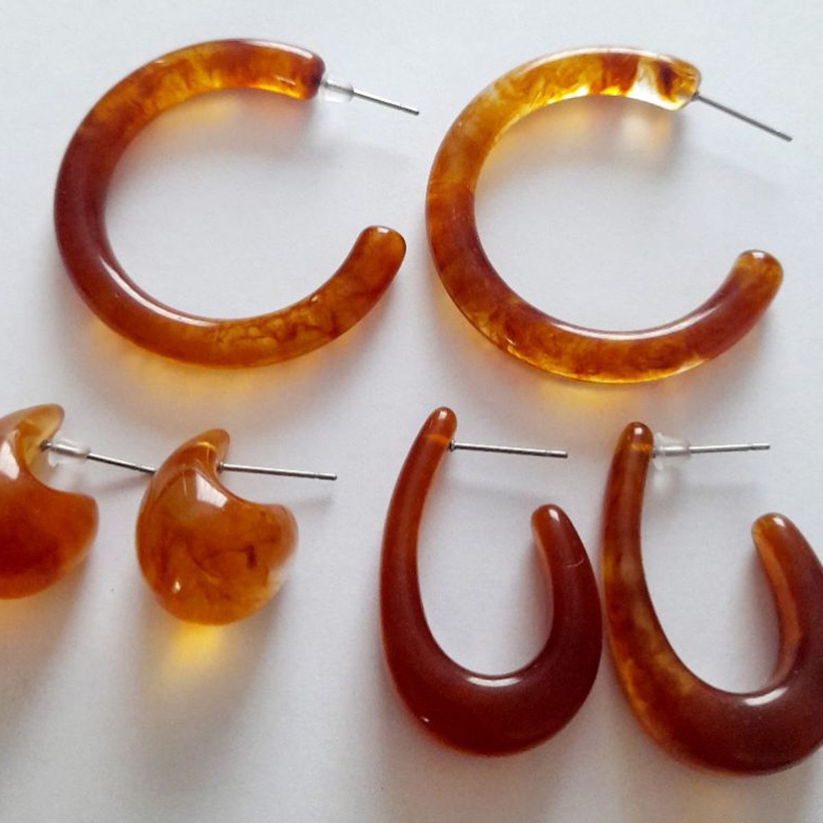 CATHALIFAUDJOYAS - Conjunto aros resina CathalifaudJoyas