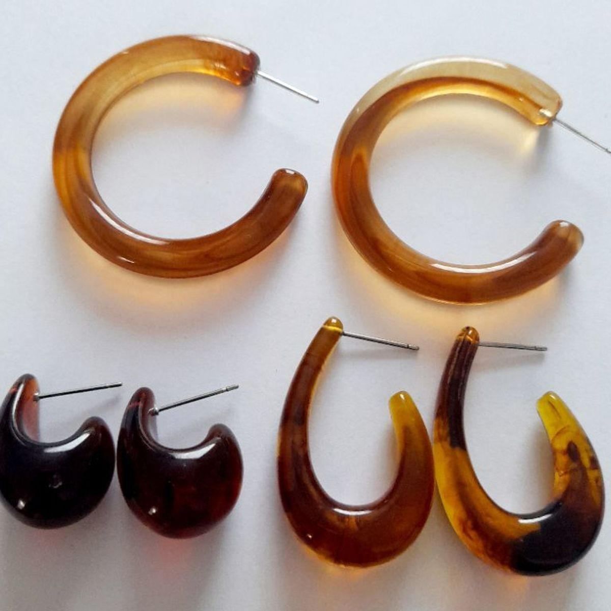 CATHALIFAUDJOYAS - Conjunto aros resina CathalifaudJoyas