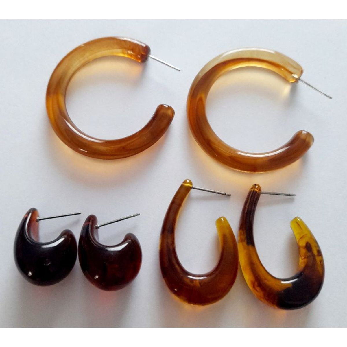 CATHALIFAUDJOYAS - Conjunto aros resina CathalifaudJoyas