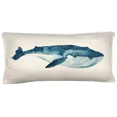 TUYO PRINT - Cojin Ballena azul 70x35 -