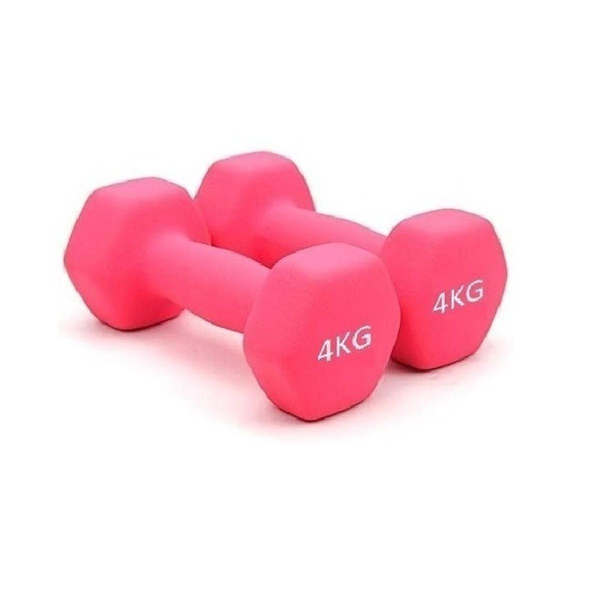 CRUSEC - Pack 2 Mancuernas De 4Kg C/u Antideslizante Rosado