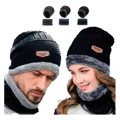 Imagen 2 del producto Set Calentador Gorro Mas Bufanda De Cuello Invierno
