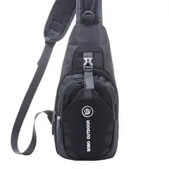 CRUSEC - Banano Bolso Negro Tipo Bandolera Banano Cruzado