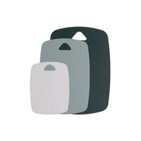 Set 3 Tablas De Corte A Doble Cara Color Verde