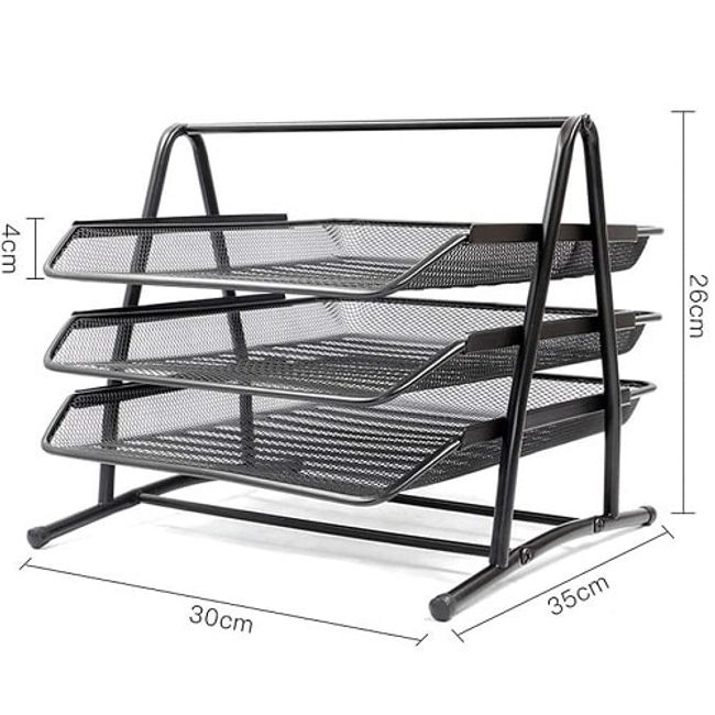 CRUSEC - Bandeja Organizador Documentos Escritorio 3 Niveles