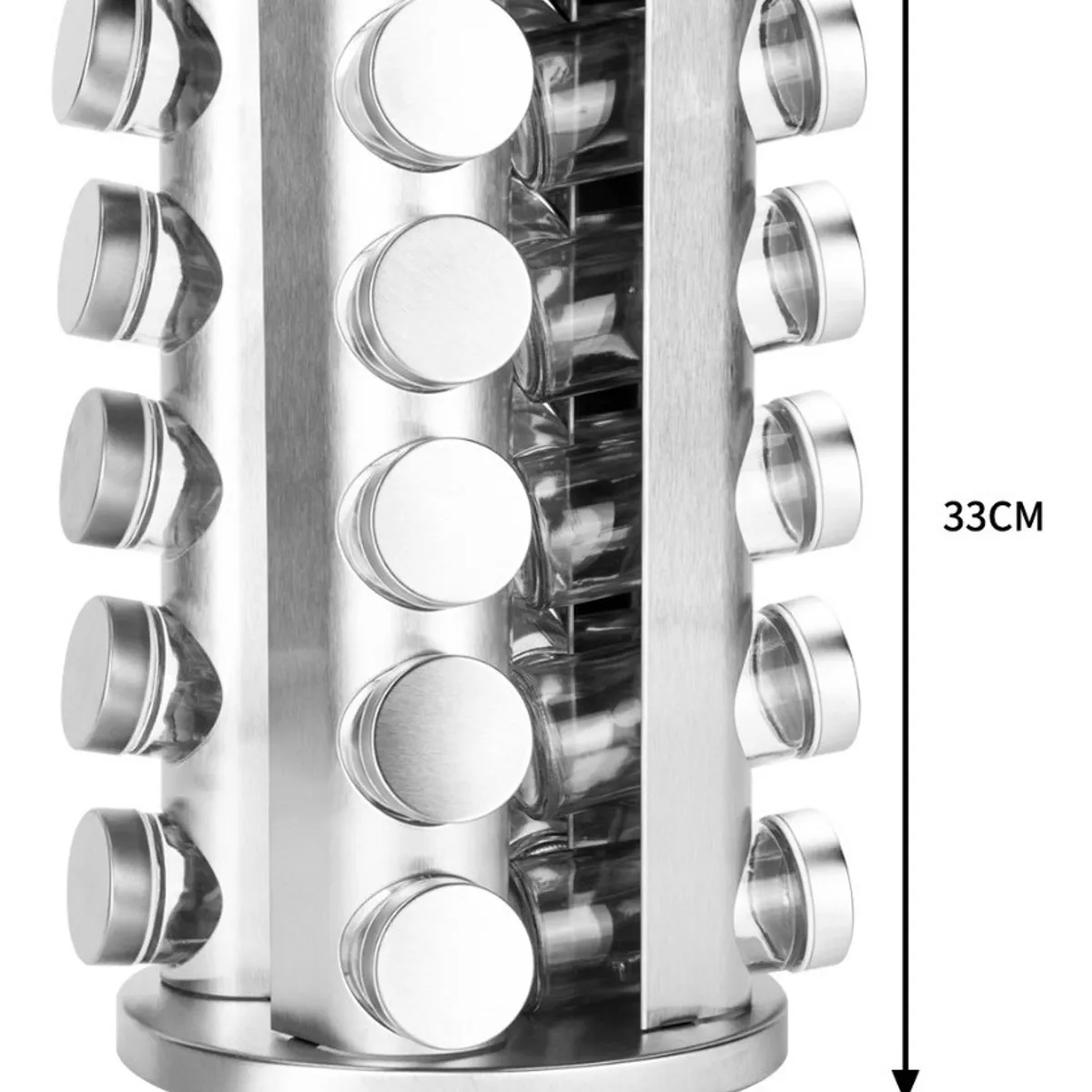 GENERICO - Rack condimentero especiero giratorio cocina 20 pc