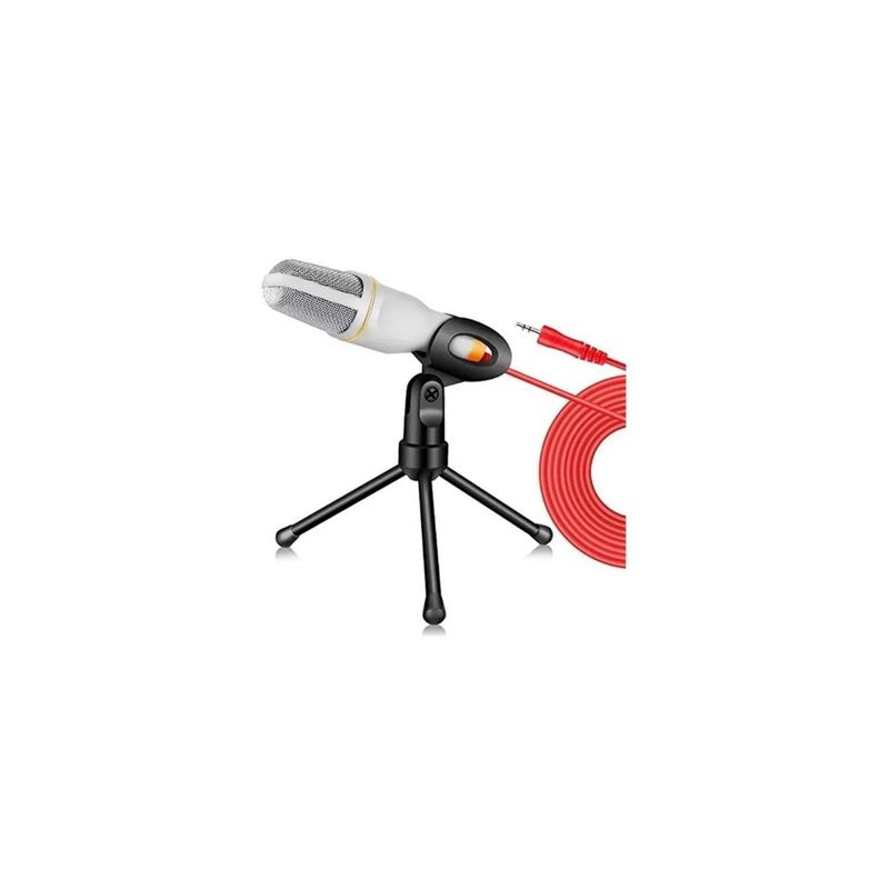 CRUSEC - Micrófono Sf 666 Condensador Omnidireccional Dc3.5mm Plug